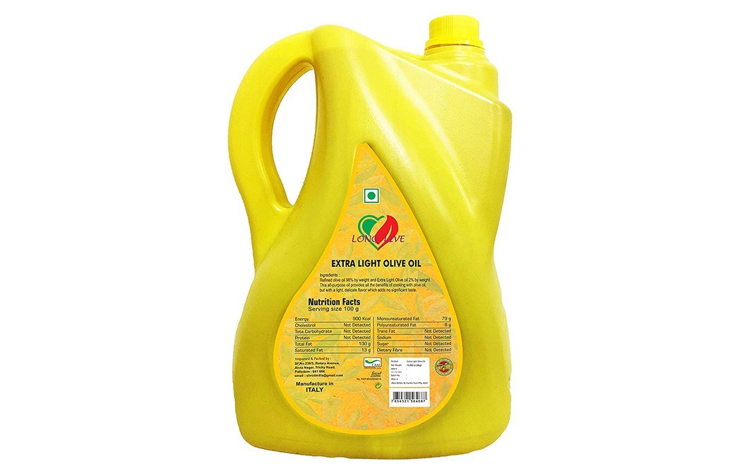 Long Live Extra Light Olive Oil    Plastic Jar  5.250 litre